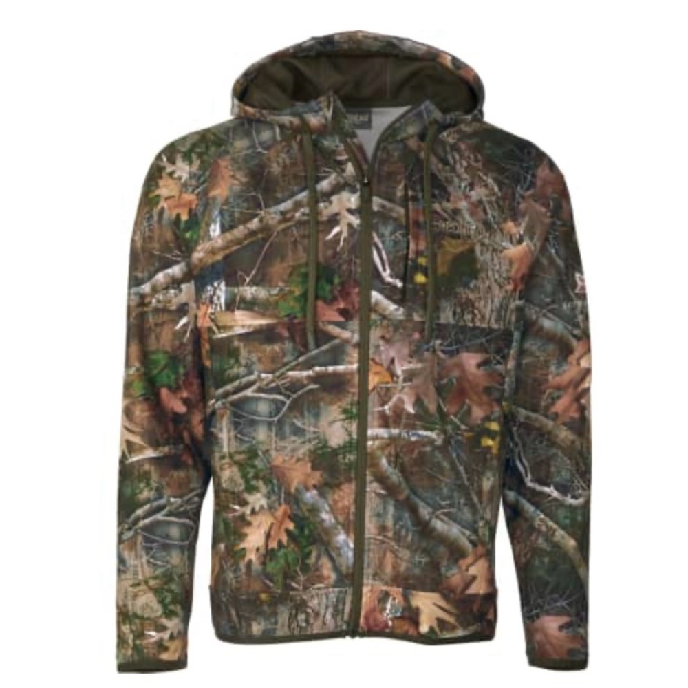 REDHEAD MENS FULL ZIP TECH FLEECE HOODIE WITH SCENTINAL 19.5”-21.5” PTP